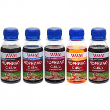 Комплект чернил WWM C45 для Canon (5 х 100г)
